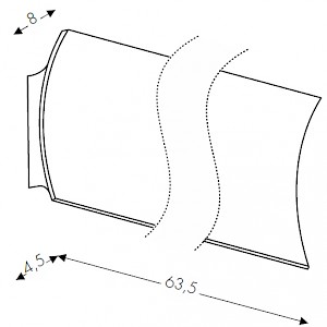 Dimensioni applique Orizzonte 3